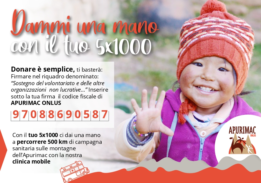 Apurimac Dona il tuo 5x1000 Apurimac Dona il tuo 5x1000