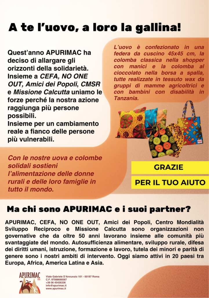 Apurimac - Pasqua solidale 2026